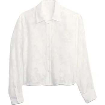 Dámská košile GAP LS CROPPED XXS Bílá