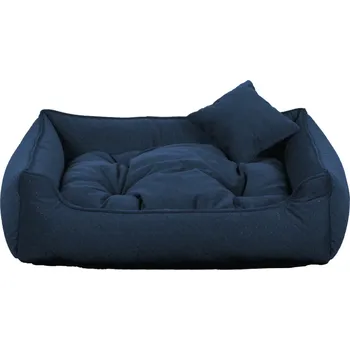 Pelíšek pro psa COMFY obdélníkový pelech pro psa, tmavě modrý - 80 cm x 65 cm