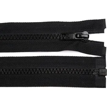Zip Kostěný zip No 5 délka 150 cm bundový, barva 322 černá