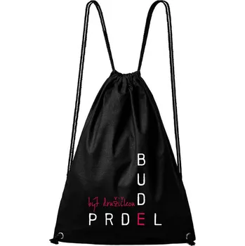 Městský batoh DOBRÝ TRIKO Bavlněný batoh - Být družičkou Barva: Černá