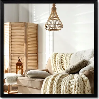 Zrcadlo Exkluzivní Zrcadlo v Černém Dřevěném Rámu do Koupelny, Nástěnné, Loft, MDF