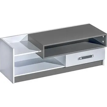 Televizní stolek Televizní stolek TRUFEL 10, bílá/šedá