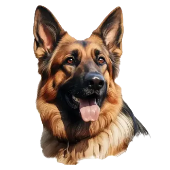 Nášivka Nažehlovací obrázek německý ovčák (17,0 x 23,0 cm)