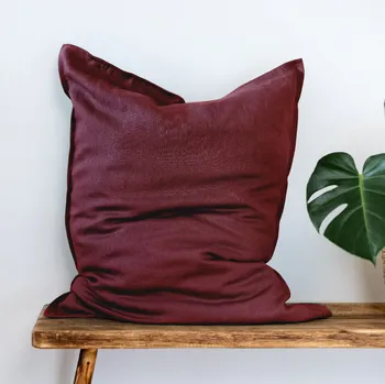Povlak na dekorativní polštářek TULULUM Lněný povlak na polštář COMFORT WINE Rozměr polštáře: 40 x 40 cm