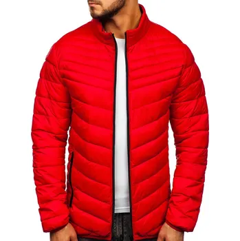 Červená pánská prošívaná zimní bunda Bolf 1137 - M