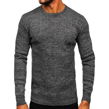 Pánský svetr Šedý pánský svetr Bolf S8307 - 2XL