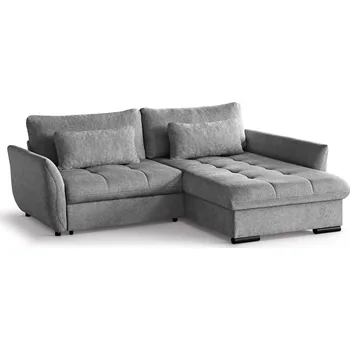 Sedací souprava CANDY NEW - Pravá rohová sedací souprava - látka Šedá -BUBBLE 06 - kolekce "MRS"(CAFU L=3 BALÍKY)(K250)NOVINKA