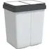 Odpadkový koš Dvojitý odpadkový koš 154981 2x 25 l bílý