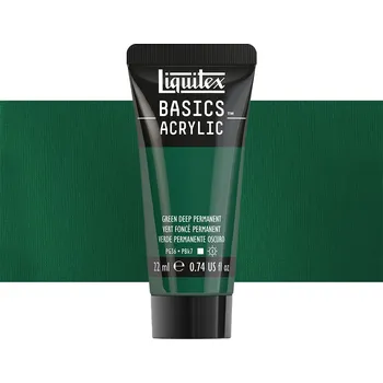 Vodová barva Akrylová barva Liquitex Basics - Green Deep Permanent Balení: 22 ml