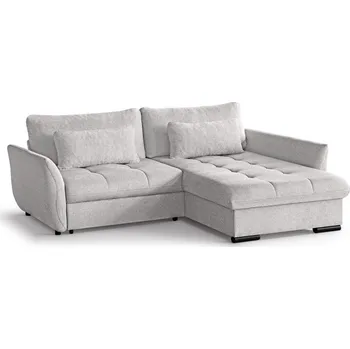 Sedací souprava CANDY NEW - Pravá rohová sedací souprava - látka Sněhobílá -BUBBLE 01 - kolekce "MRS"(CAFU L=3 BALÍKY)(K250)NOVINKA