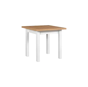 Jídelní stůl MAXMILIÁN 8 - jídelní stůl rozkládací (MAX 8) lamino Dub grandson / noha bílá dřevo - kolekce "DRE" (K150-Z)