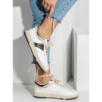 Dámské tenisky Bílé dámské kotníkové tenisky sneakersy Bolf YD650 - 39