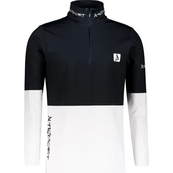 Pánské oblečení Pánská funkční termo mikina premium ALTISPORT VOJ/ALM051TER03 ČERNOBÍLÁ XL