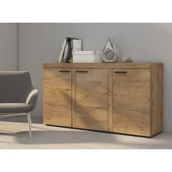 Komoda ROBBEN 3D - komoda dub lefkas lamino (RUMBADL22 3F) "LP" (K150-Z)