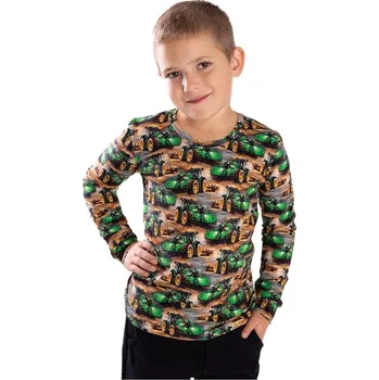 Dětské tričko Bettymode TRAKTOR CELOTISK dlouhý rukáv, 92