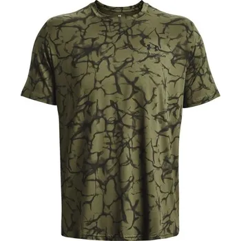 Pánské funkční triko Under Armour RUSH ENERGY sm Khaki, Černá