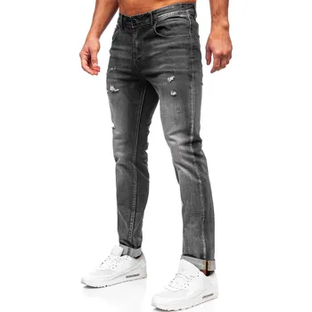 Pánské kalhoty Grafitové pánské džíny slim fit Bolf MP0169G - 32/M