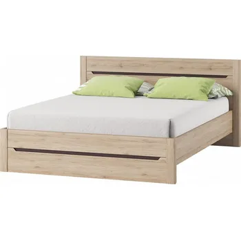 Postel DESIRE NEW 50 - POSTEL 140 bez roštu a matrace dub san remo / hnědá (SZ) (DESJO 50)(K150-Z)