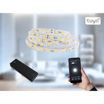 LED osvětlení CLICK SET DIM CW BLACK - SMART SET vypínače se studeným bílým LED páskem (5m)