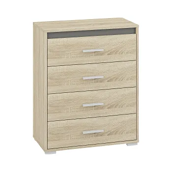 Komoda ANDY 15 -komoda 4S,lamino Dub sonoma (ML) (AVO15=1BALÍK) (K150)