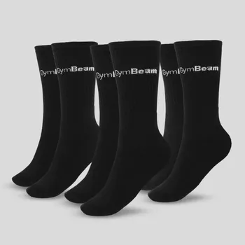 Pánské ponožky Ponožky 3/4 Socks 3Pack Black - GymBeam Velikost: M, Barva: černá