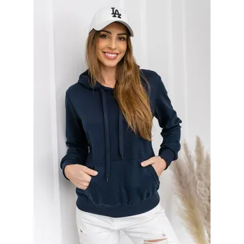 Dámská mikina Tmavě modrá dámská mikina anorak Bolf 20002 - L