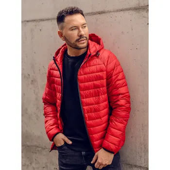 Červená pánská prošívaná přechodová bunda Bolf M13021A - M