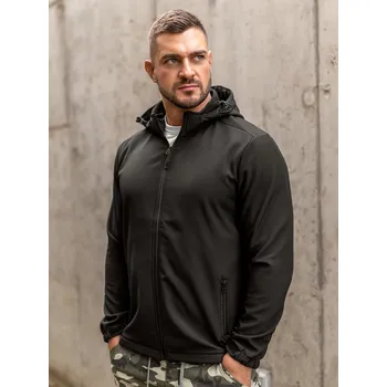 Černá pánská přechodová softshellová bunda Bolf HH017A - M