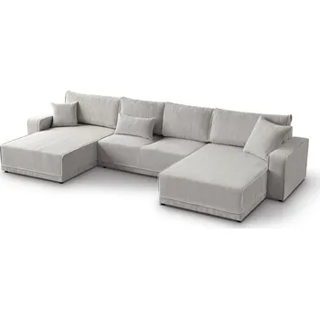 Sedací souprava PIREUS U -sedací souprava - látka BÉŽOVÁ -POSO 100 - kolekce "MRS"(PRIMO U= 3 BALÍKY)(K250)NOVINKA