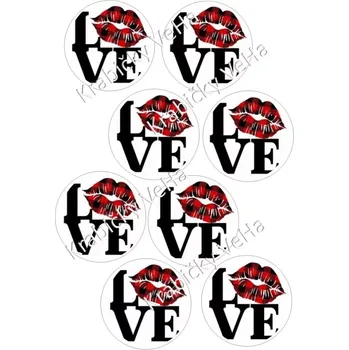 Jedlá dekorace na dort Fondánový list A4 motiv "Kolečko " na vykrajovátko 7 cm