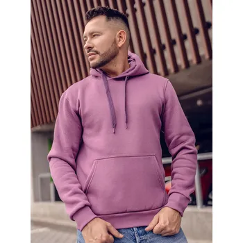 Pánská mikina Fialová pánská mikina s kapucí anorak Bolf B1004 - S
