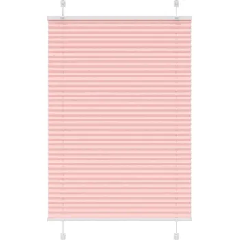 vidaXL Plisovaná roleta růžová 90x150 cm Šířka látky 89,4 cm Polyester