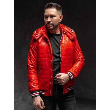 Červená pánská prošívaná přechodová bunda Bolf 6191A1 - 2XL