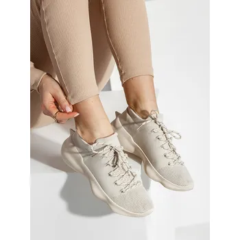 Dámské tenisky Béžové dámské kotníkové tenisky sneakersy Bolf G23 - 40