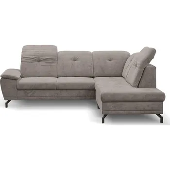 Sedací souprava REBECA -Pravá sedací souprava,látka HNĚDÁ-ARAGON 20 , kolekce - "ST" (REMI=2balíky ) (K250) NOVINKA