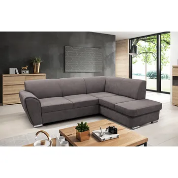 Sedací souprava DORIAN (DORIS) - PRAVÁ sedací souprava - ŠEDOHNĚDÁ Primo 16 (FI) - kolekce "F" (K250)