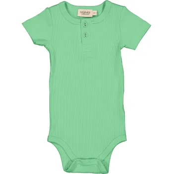 Kojenecký body Dětské body z modalu s krátkým rukávem a knoflíčky "Cale Green" MarMar VELIKOST: 92/2 roky