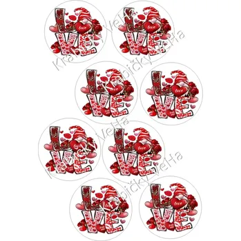 Jedlá dekorace na dort Fondánový list A4 motiv "Kolečko " na vykrajovátko 7 cm