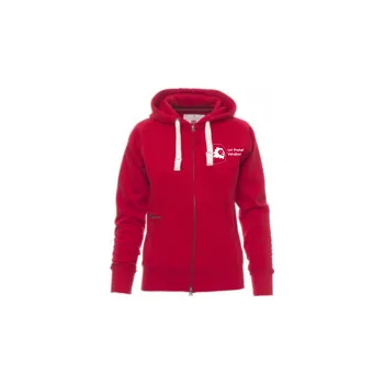 Dámská mikina Vycházková mikina dámská - Lvi Praha - červená Velikost: S