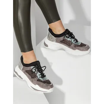 Dámské tenisky Šedé dámské kotníkové tenisky sneakersy Bolf FY073 - 40