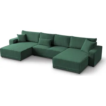 Sedací souprava PIREUS U -sedací souprava - látka ZELENÁ -POSO 14 - kolekce "MRS"(PRIMO U= 3 BALÍKY)(K250)NOVINKA