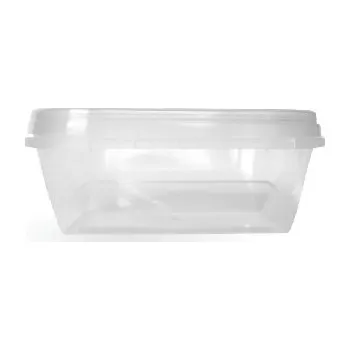 Jednorázové nádobí Salátový kelímek DL 005 200ml s víčkem čirý CENA ZA KOMPLET