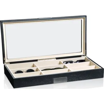 Box na hodinky Pouzdro na brýle HEISSE & SÖHNE 70019-168 HS Monteray 9 - Schwarz
