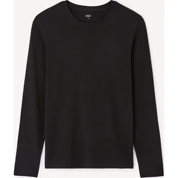 Pánské oblečení Celio Tričko Tebaseml s dlouhým rukávem 1149795 Černá M