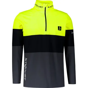 Pánská mikina Pánská funkční termo mikina premium ALTISPORT VOJ/ALM051TER03 NEON YELLOW/ŠEDÁ S