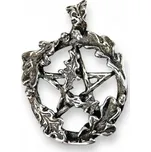 Drakkaria DUBOVÝ PENTAGRAM, stříbrný přívěsek, Ag 925