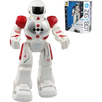 Robot Zigybot VIKTOR IR Interaktivní robot ovládání pohybem ruky na baterie Červený Světlo Zvuk | 829422