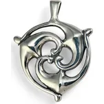 Drakkaria TRISKEL, jižní Galie, stříbrný přívěsek, Ag 925