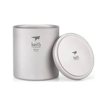 Titanový termo hrnek s víčkem KEITH