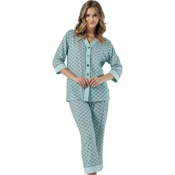 DÁMSKÉ PYŽAMO DARIA 1538 pistácie 2XL